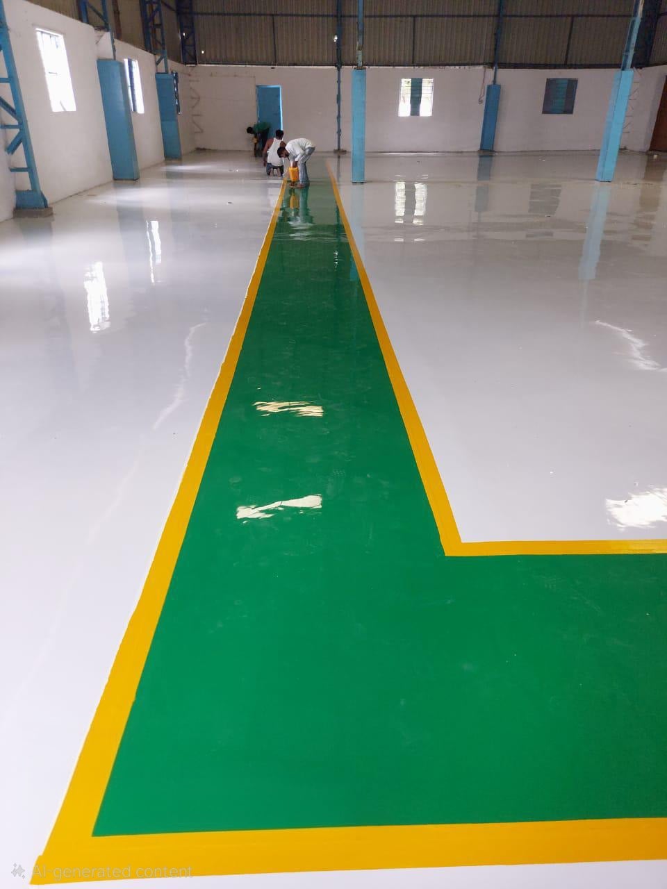 Professional flooring work and surface finishing